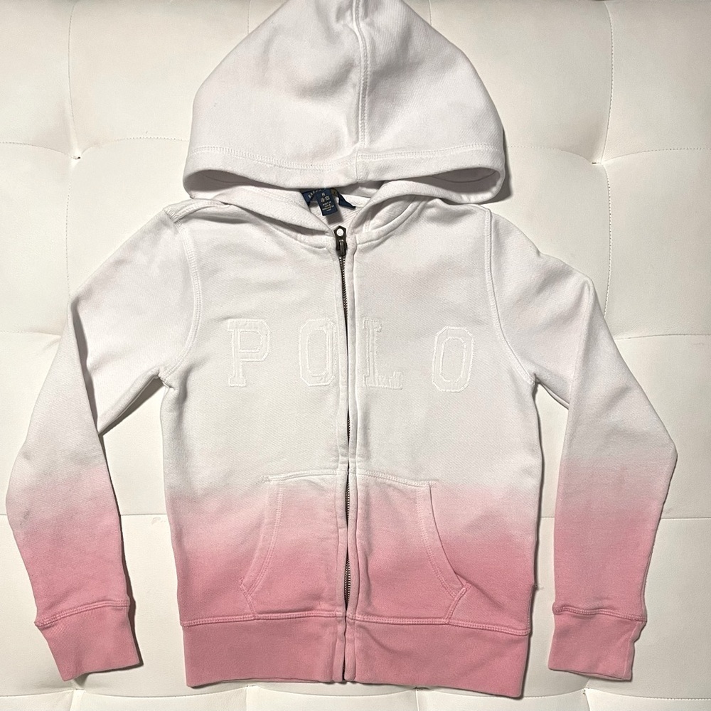 Polo Ralph Lauren girls zip up hoodie M (8)